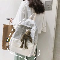 双肩包女2020新款 时尚书包女韩版高中ins风超火的背包百搭小清新