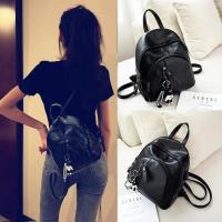 双肩包女2020新款软皮质百搭旅行背包时尚包包斜挎韩版女学生胸包