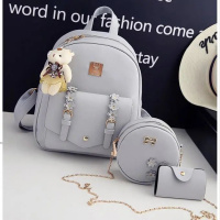 韩版pu双肩包女学生休闲百搭包校园小清新初中生可爱背包梅花包包