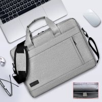 笔记本电脑包手提适用苹果联想17小米15 6戴尔14寸男女13 3华为 17.3寸 四面气囊款(全包气囊防震)-深灰色