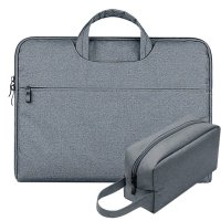 笔记本包男女13手提15 6华为荣耀16 1寸内胆1 深空灰-横款手提+大容量电源包 12.5寸-(介绍里有尺码表参考)