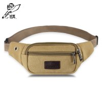 2019新款帆布手机腰包男士户外运动休闲包超薄迷你小腰包女跑步包