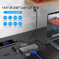 久宇 Type-c扩展坞USB-C转HDMI雷电3/4笔记本电脑拓展VGA转接头手机转换器通用苹果微软华为联想戴尔惠普