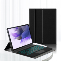 久宇 三星Galaxy Tab S7 FE蓝牙键盘12.4英寸S7+平板保护套七彩背光触控无线静音充电蓝牙键盘皮套