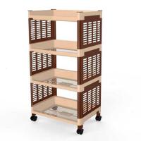 [加厚大号]大号浴室置物架卫生间厕所收纳架带轮子储物架多层架