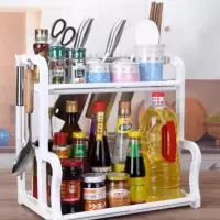 厨房置物架调味料架厨具塑料用品用具收纳落地储物架多层架子刀架