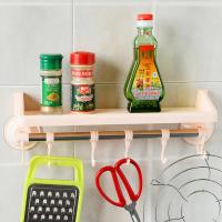 卫生间置物架浴室毛巾架免打孔厨房整理收纳架吸盘卫浴收纳盒 北欧米 2个装