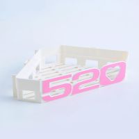 浴室置物架肥皂盒吸盘香皂无痕贴免打孔数字字母厕所卫生间收纳架 我爱你[520]粉色