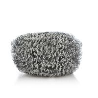 不锈钢不渣钢丝球刷锅刷碗厨房神器洗锅洗碗带手柄刷子清洁用品 体验装1个 超大号