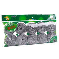 彩袋10个装钢丝球不生锈不渣清洁球厨房清洁用品10个锅刷套装 大号13g10个装