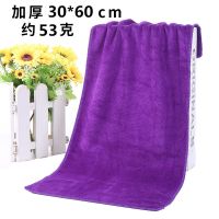 汽车用品洗车毛巾吸水加厚不毛擦车布大号擦玻璃布清洁抹布专用 紫色 加厚[35*75cm]六条