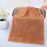 饭店专用厨房抹布吸水不毛酒店清洁家政保洁擦车巾定制毛巾批发 土黄色 30cm*60cm加厚[5条装]