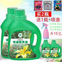 绿萝发财树富贵竹水培植物营养液通用型多肉花卉月季盆栽家用花肥 500毫升[买二瓶送二瓶+喷壶]共2000毫升