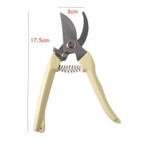 不锈钢树枝修枝剪摘水果花木剪刀园林果树花卉枝嫁接园艺剪刀工具 弯头1把