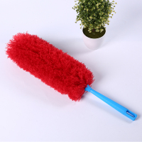 鸡毛掸子家用不毛可弯曲可伸缩加长灰尘掸车用除尘掸子 红色[不带杆]