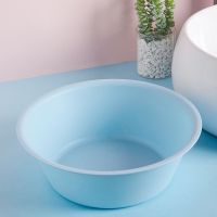 洗脸盆家用磨砂加厚洗脸盆子学生宿舍洗漱用品套装洗衣盆洗脚盆 蓝色套装小盆+漱口杯+香皂盒