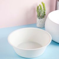 洗脸盆家用磨砂加厚洗脸盆子学生宿舍洗漱用品套装洗衣盆洗脚盆 白色套装大盆+漱口杯+香皂盒