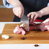 竹菜板砧板刀板粘板家用厨房大号案板擀面条板 [40*30*3.0]超级剁骨板