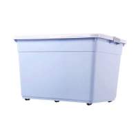 收纳箱塑料透明提手大号小号储物箱食品儿童玩具整理箱杂物收纳盒 新款北欧蓝 (新30升+新30升+新30升)