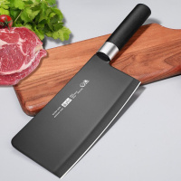 [工厂直销]家用厨刀菜刀菜板不锈钢锋利耐用高硬度钢材厨房刀具 [德国工艺]黑刃骨刀