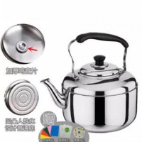 不锈钢烧水壶特厚鸣音大容量水壶电磁炉煤气炉燃气煮水壶4L5L6L7L 5L特厚款鸣音水壶[买一送三]