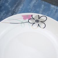 [10个装]家用菜盘子景德镇陶瓷创意深盘菜盘子碟子果盘饭盘餐具 七彩梦 8.5英寸如意盘[6只装]