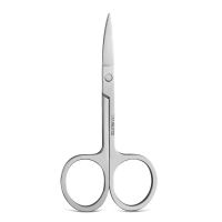 不锈钢修鼻毛剪刀女士修眉毛小剪刀刮胡男士鼻毛修剪器鼻毛器 A款[普通版材质较差]修眉毛刀-尖头 5把