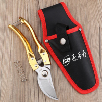 修枝剪子葡萄摘果剪 园林果树剪刀粗枝花剪 省力树枝修花园艺剪刀 匠禾力HK5强化加专用套