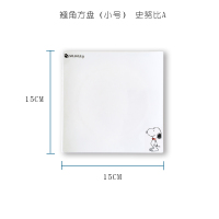 创意牛排盘陶瓷盘子方盘平盘家用早餐盘西餐盘子碟子西餐餐具套装 史努比A 翘角方盘套装