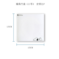 创意牛排盘陶瓷盘子方盘平盘家用早餐盘西餐盘子碟子西餐餐具套装 史努比F 翘角方盘小号