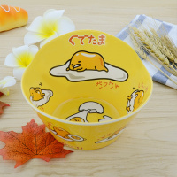 儿童碗餐具套装防摔家用宝宝吃饭碗可爱卡通碗小孩专用碗盘宝宝碗 蛋黄哥 碗+勺子