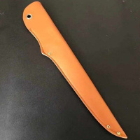 锰钢锯条屠宰刀具剔骨刀分割刀杀鱼刀猪肉刀卖肉刀杀羊杀牛放血刀 PU防皮刀鞘