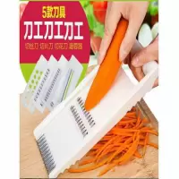 不锈钢削皮刀水果削皮器刮皮刀土豆削皮神器厨房多功能家用瓜果刨 切菜器多功能5件套+1把加厚削皮刀