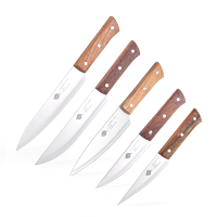 [送皮套]剔骨刀屠宰尖刀肉联厂分割刀剥皮杀猪放血专用刀猪肉刀 五件套