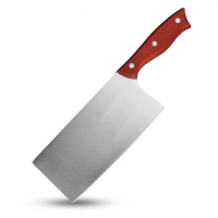 不锈钢厨房小菜刀家用切片刀菜刀切肉切水果多用刀小厨刀 高档红木柄切肉刀