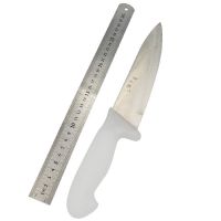 上市锰钢锯条屠宰刀剔骨刀分割刀杀鱼刀杀鸡刀 塑料柄303一个