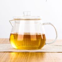 加热玻璃煮茶壶套装全套养生玻璃花茶壶煮茶炉茶具家用小型烧水壶 500毫升玻璃内胆企鹅壶 壶+新款500W电热炉+4杯