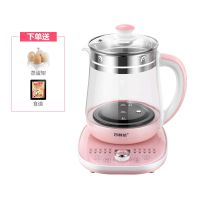 万利达[ 以换代修]1.8L24大功能高硼硅壶身养生壶 烧水壶花茶壶 [高配款]少女粉+镀层