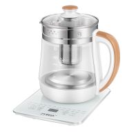 万利达[ 以换代修]1.8L24大功能高硼硅壶身养生壶 烧水壶花茶壶 [基础款]珍珠白+滤网