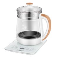 万利达[ 以换代修]1.8L24大功能高硼硅壶身养生壶 烧水壶花茶壶 [基础款]珍珠白+镀层