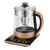 万利达[ 以换代修]1.8L24大功能高硼硅壶身养生壶 烧水壶花茶壶 [升级款]黑金款+镀层+滤网