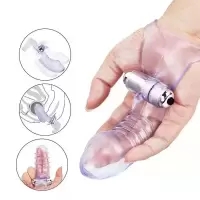 扣动套拇指刺套G点震动手指套按摩器棒水晶狼牙套成人情趣用品爆热空间(BAO RE KONG JIAN)(电池款)