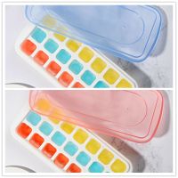 冰淇淋雪糕模具网红自制作冰棒模具DIY冰糕家用儿童冰格 冰块格冰霜蓝+青春玫