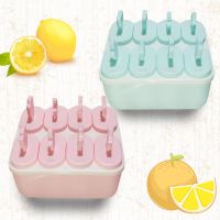 冰淇淋雪糕模具网红自制作冰棒模具DIY冰糕家用儿童冰格 少女粉+纯天蓝16支装