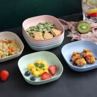 家用塑料桌面餐桌骨碟小吃盘垃圾盘吐骨头盘碟子骨盘[4个装]