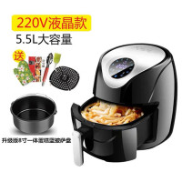 德国大容量空气炸锅多功能全自动无油烟电炸锅薯条机家用液晶新款B5|5.5升液晶款+食谱+礼包+8寸多功能蛋蓝披萨盘