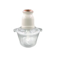 美宴绞肉机家用电动多功能搅拌料理机辣椒打馅碎菜搅蒜泥器小型G4|2L玻璃罐