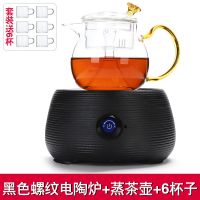 文轩堂电陶炉茶炉家用静音迷你电陶茶炉铁壶煮茶器不挑壶电陶茶炉I1|黑色电陶炉+黄色手柄壶[套装]