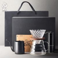 k3手摇磨豆机手动咖啡豆研磨器家用研磨机便携手冲咖啡器手磨Z4|手磨咖啡套裝一[禮盒裝]