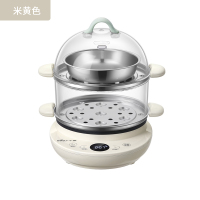蒸蛋器自动断电家用煎蛋神器定时煮蛋器煎蛋器小型插电早餐机F1|米黄色